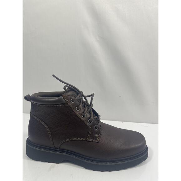Rockport Boots Mens Size 8 Brown Leather Northfield Plain Toe Waterproof New Box main image 8